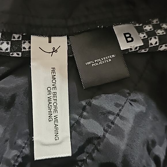 Ann Taylor Black and White Plaid Pull on Tie Waist Cropped Pants Size 4 - Picture 7 of 7